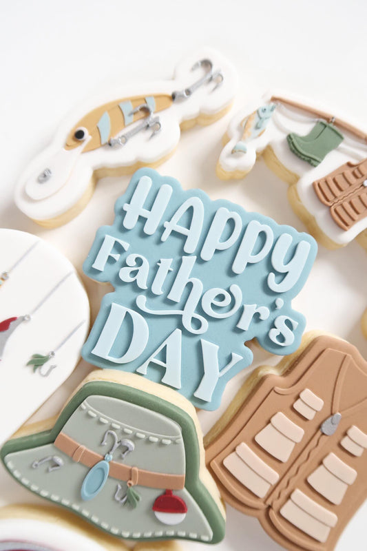 Happy Father’s Day font shaped stamp and cutter