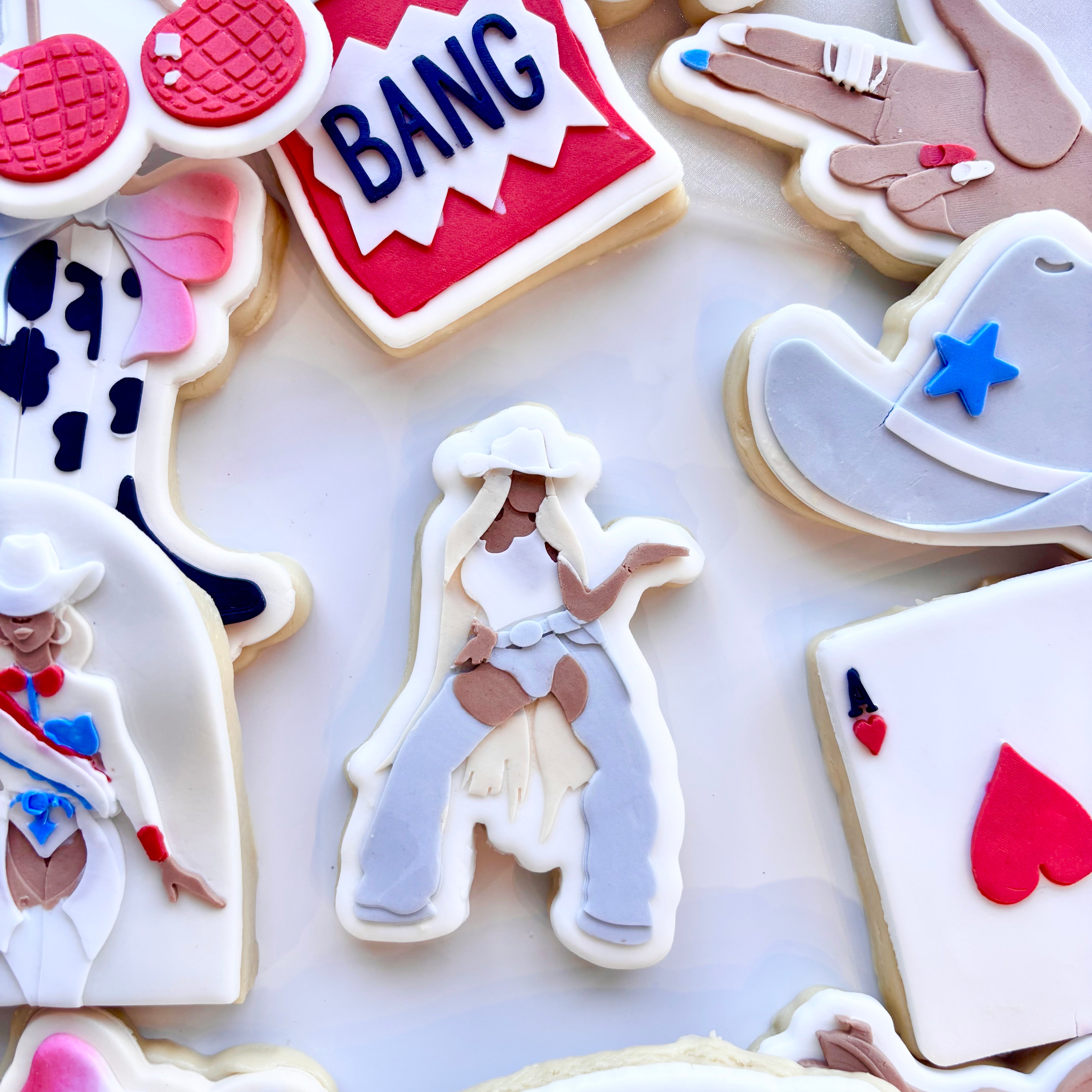 Queen B in Chaps Cowboy Carter Stamp and Cutter