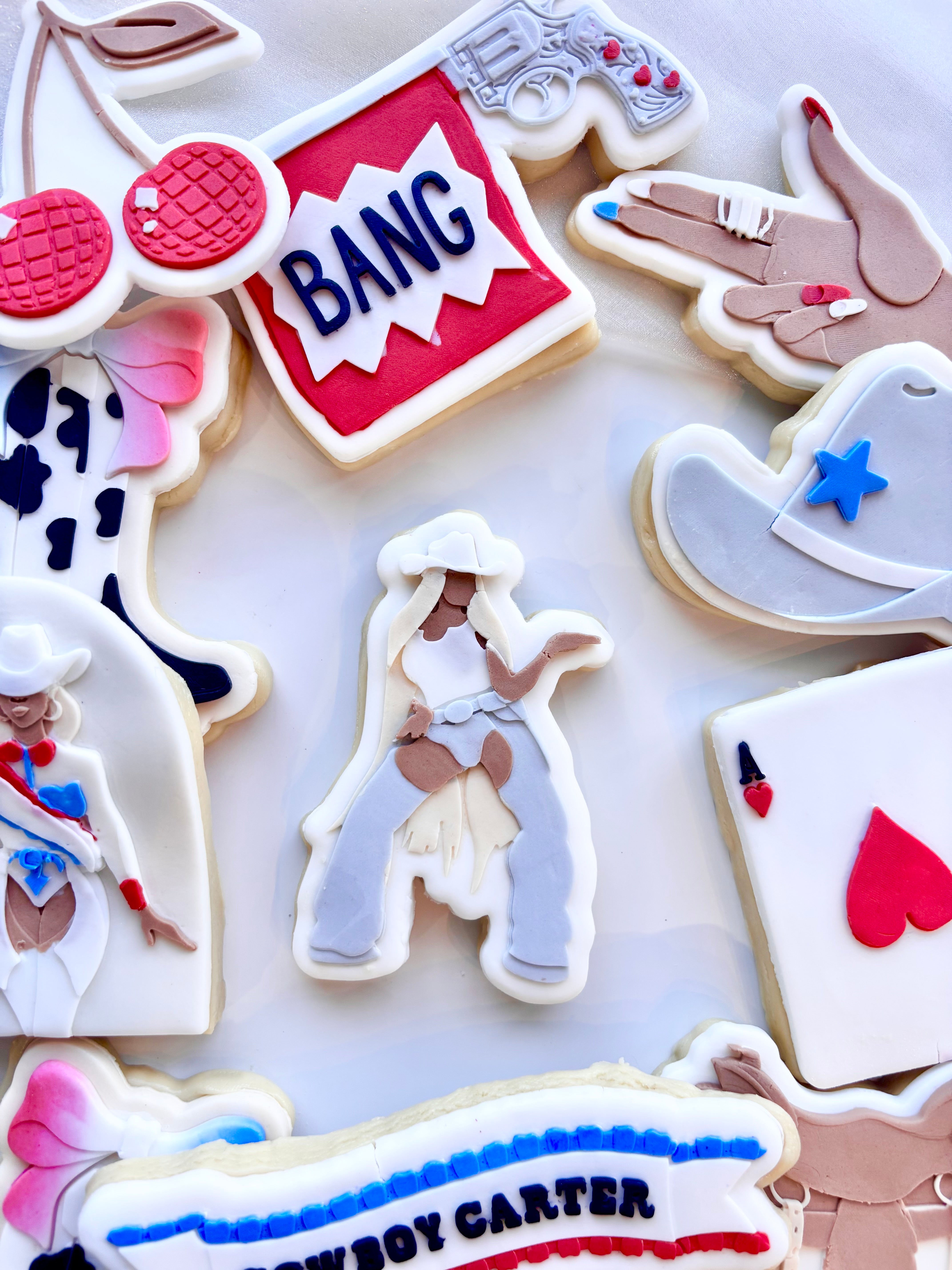 Queen B in Chaps Cowboy Carter Stamp and Cutter