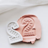 Train Themed Number 2 Cookie Stamp & Cutter