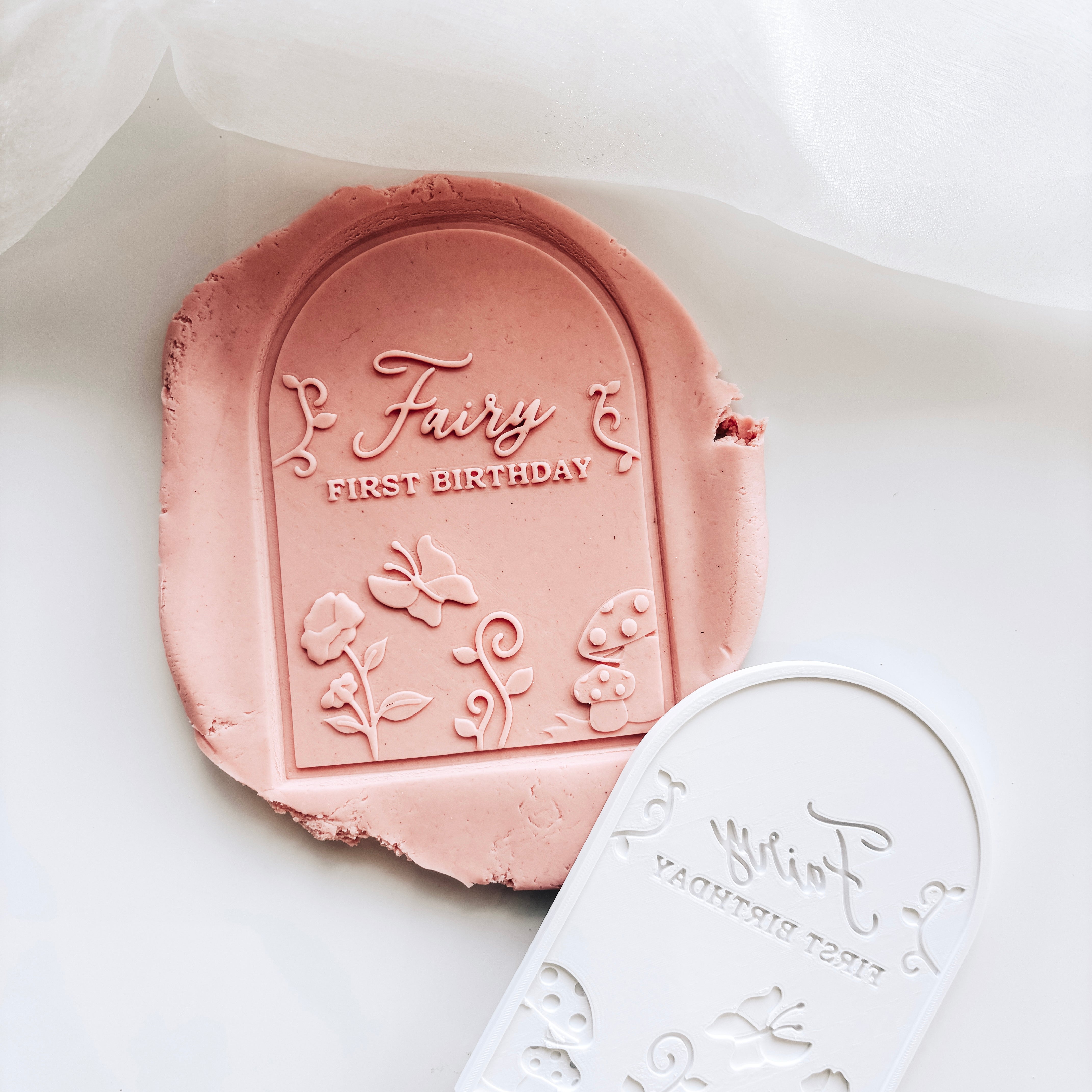 Customisable “____ Fairy First Birthday” arch debosser