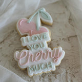 I love you cherry much stamp and cutter