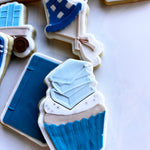 Book stack on cupcake stamp and cutter