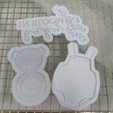 Odd Bunch- bear rattan, baby in bloom & sleeveless onesie