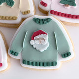 NEW Ugly Christmas Sweater Cookie stamp and cutter