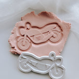 Harley Davidson Motorbike stamp and cutter