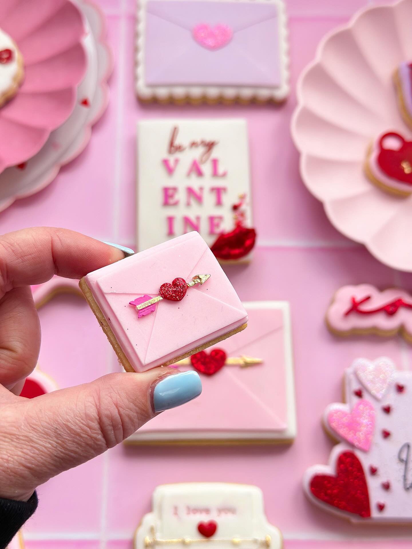 Mini Valentines set of 3 stamps and cutters