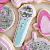 Microphone debosser and cutter