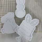 Odd Bunch- boho bunny, knitted bunny & easter cake