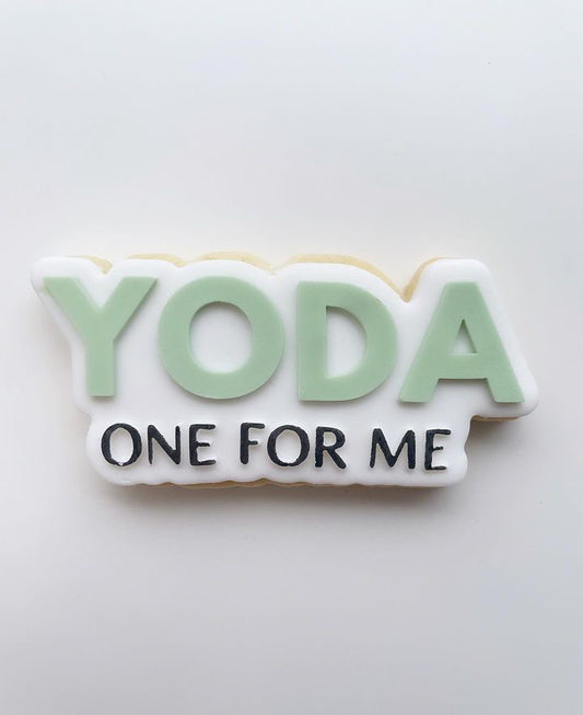 Yoda one for me set of two debossers and cutters