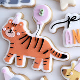 Simple Party at the zoo tiger stamp and cutter