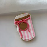 Takeaway Coffee Cup with Bow and Label stamp and cutter