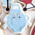 Baby Q BBQ apron onesie stamp and cutter