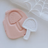 Speckled rounder toadstool stamp and cutter