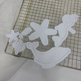 Odd Bunch- coral minis, starfish, whale & mermaid