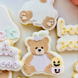 Beary cute pumpkin bear stamp and cutter