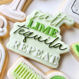 Salt lime tequila repeat stamp and cutters set