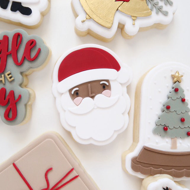 Scandi Santa Claus face stamp and cutter
