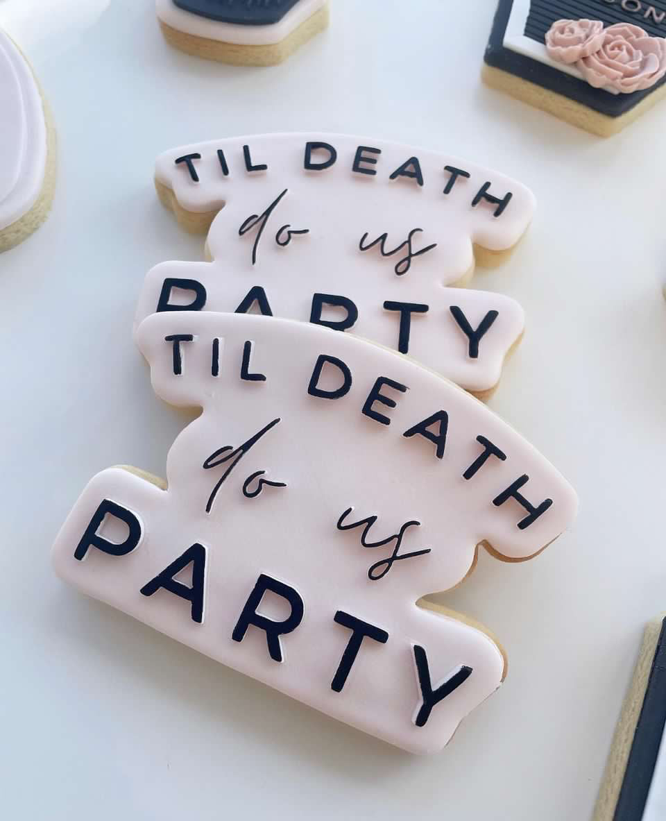 Til death do us party debosser and cutter