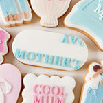 Mother’s Day mirrored font oval Stamp & Cutter