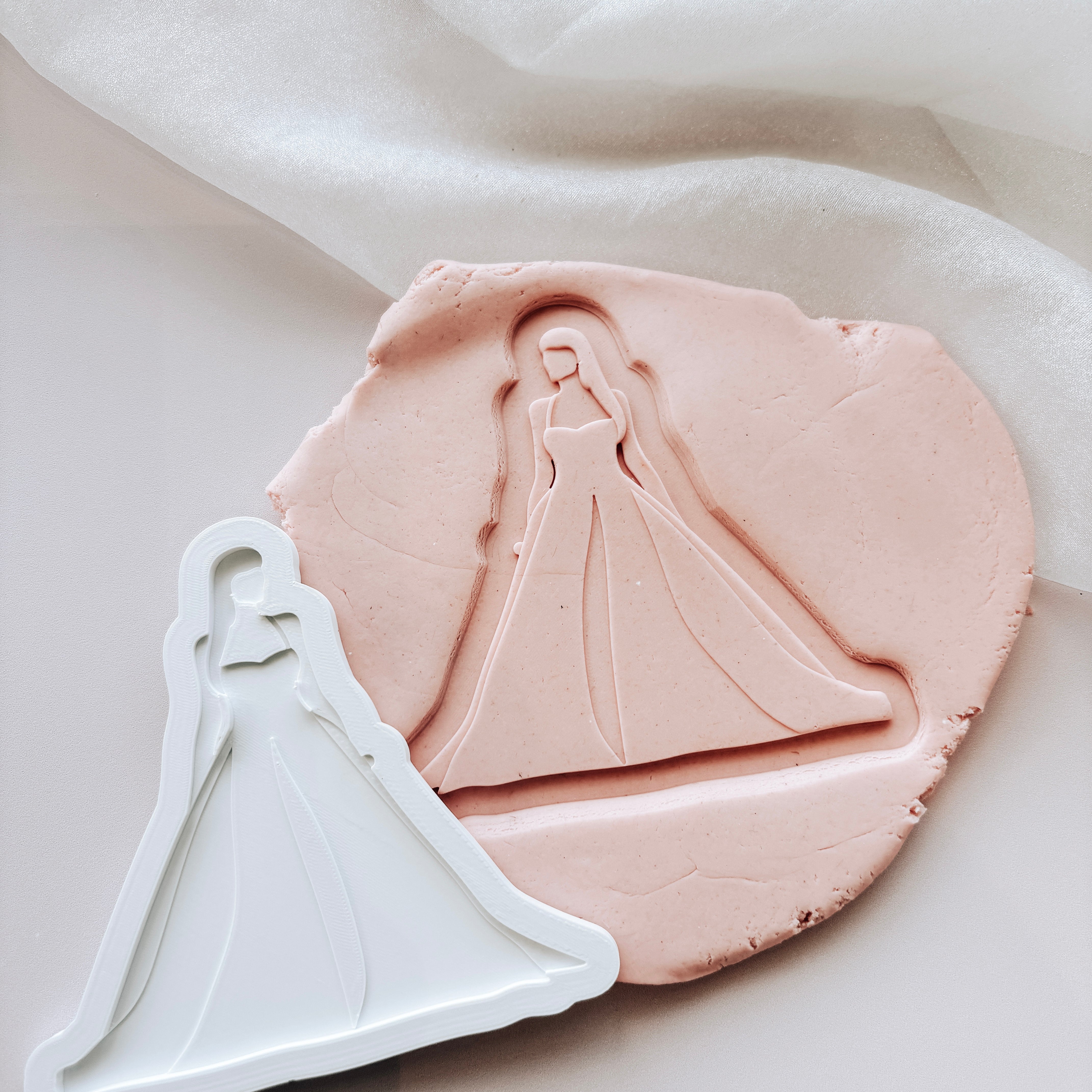Swiftie in gown stamp and cutter