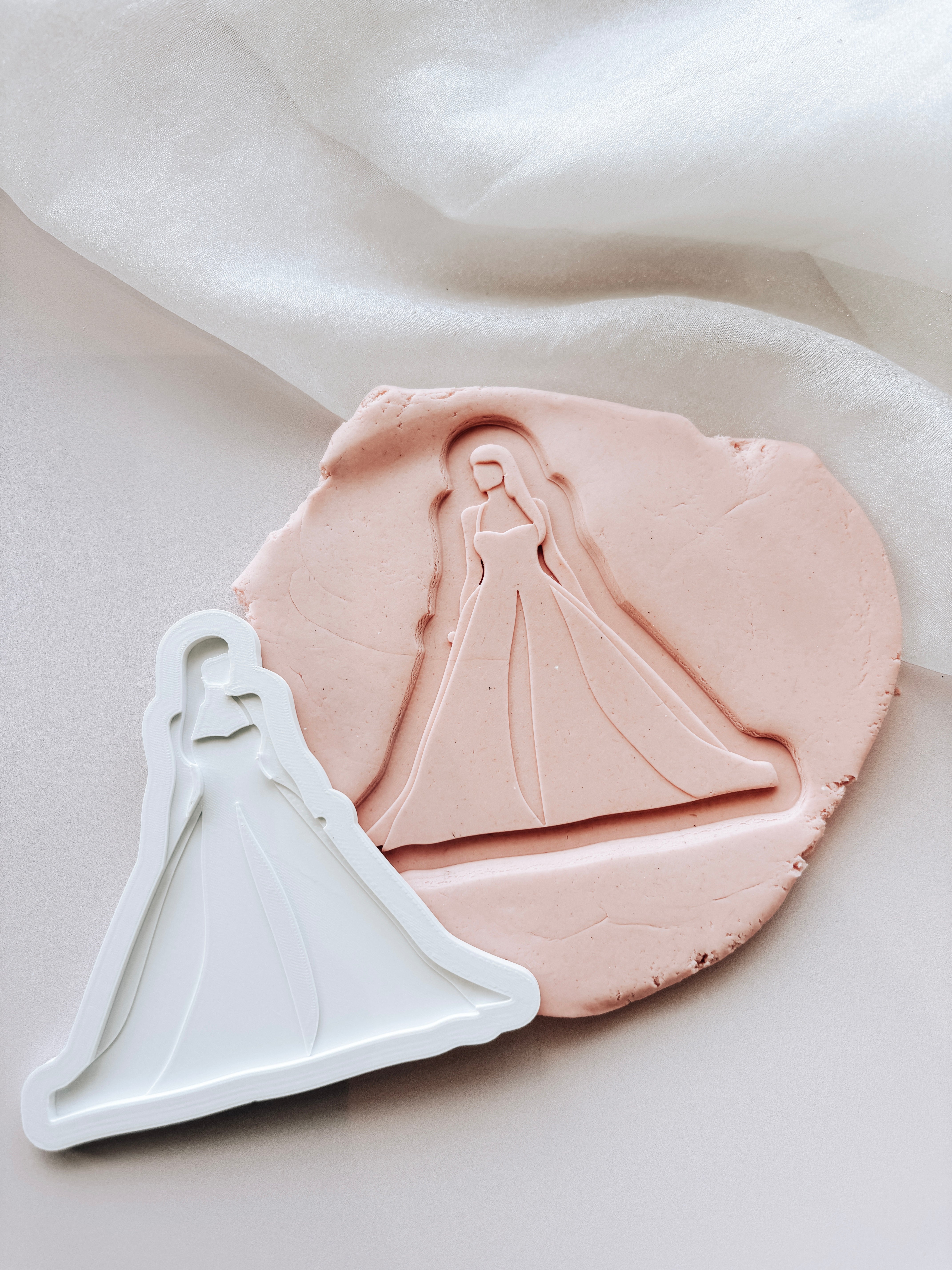 Swiftie in gown stamp and cutter