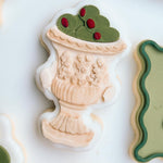 Olives in regale dish stamp and cutter