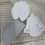 Odd Bunch- suit jacket, bow oval & gown