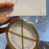 SALE Fancy oval board stamp and cutter