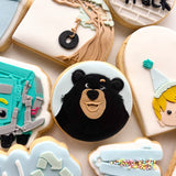 Walter bear on round debosser and cutter
