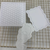 Odd Bunch-scale plate, wavy rectangle & dragon rattle