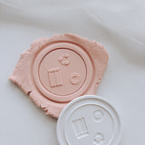 Rounded swimming pool with floaties stamp and cutter