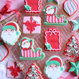 Santa Claus in Sleigh debosser stamp and cutter
