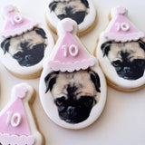 Edible image 1st birthday themed party hat stamp & cutter
