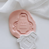 Baby Q BBQ apron onesie stamp and cutter