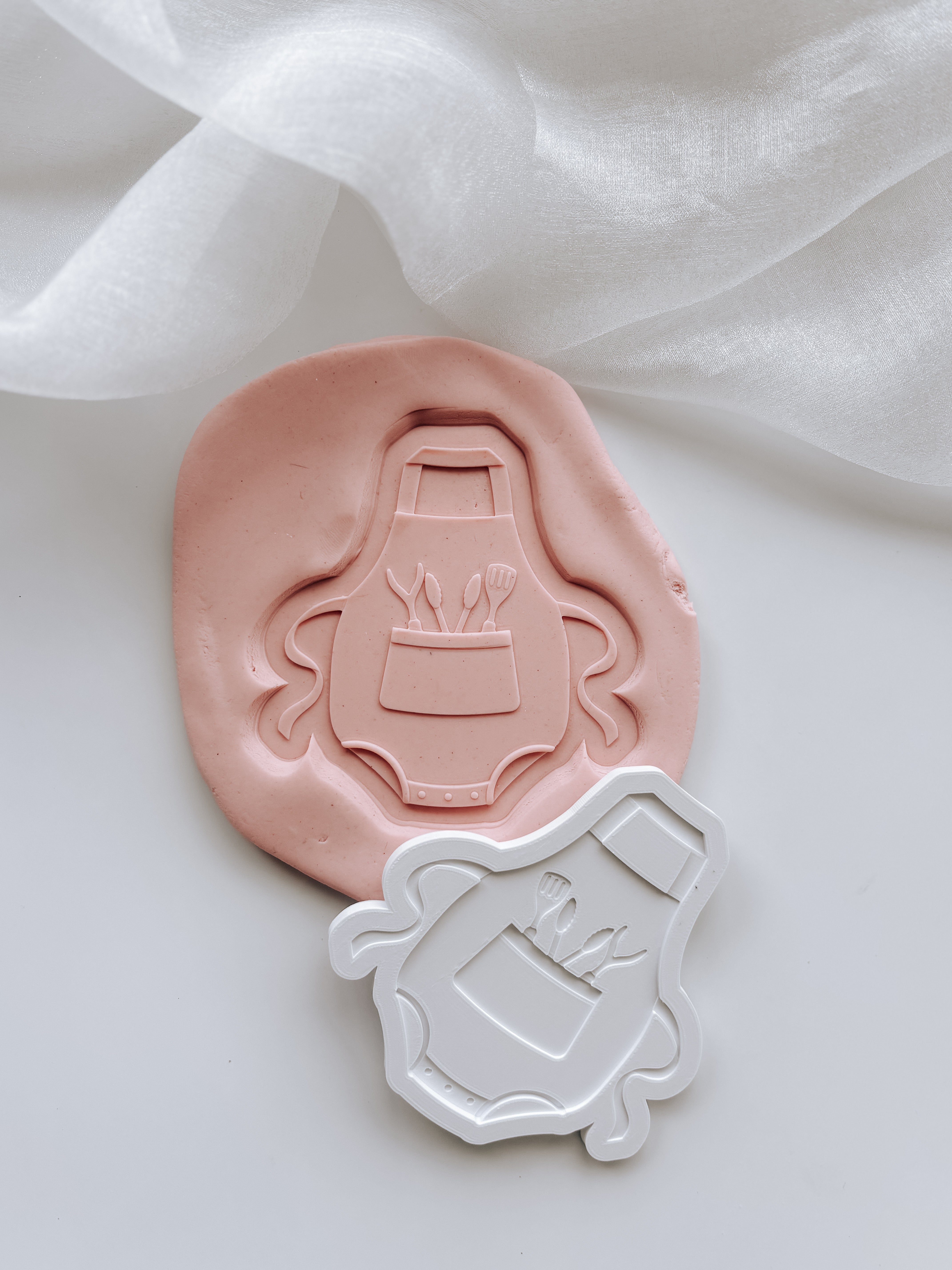 Baby Q BBQ apron onesie stamp and cutter