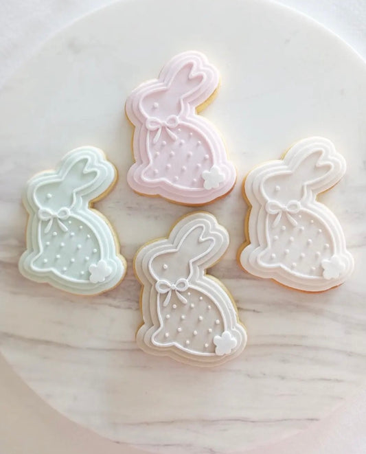 Easter bunny cookie stamp and cutter