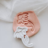 Single wildflower flower debosser and cutter