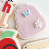 Simple letter plate to customise backpack plate and cutters set