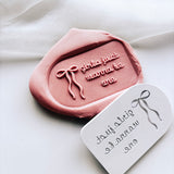 Girls just wanna be one bow themed birthday stamp and cutter