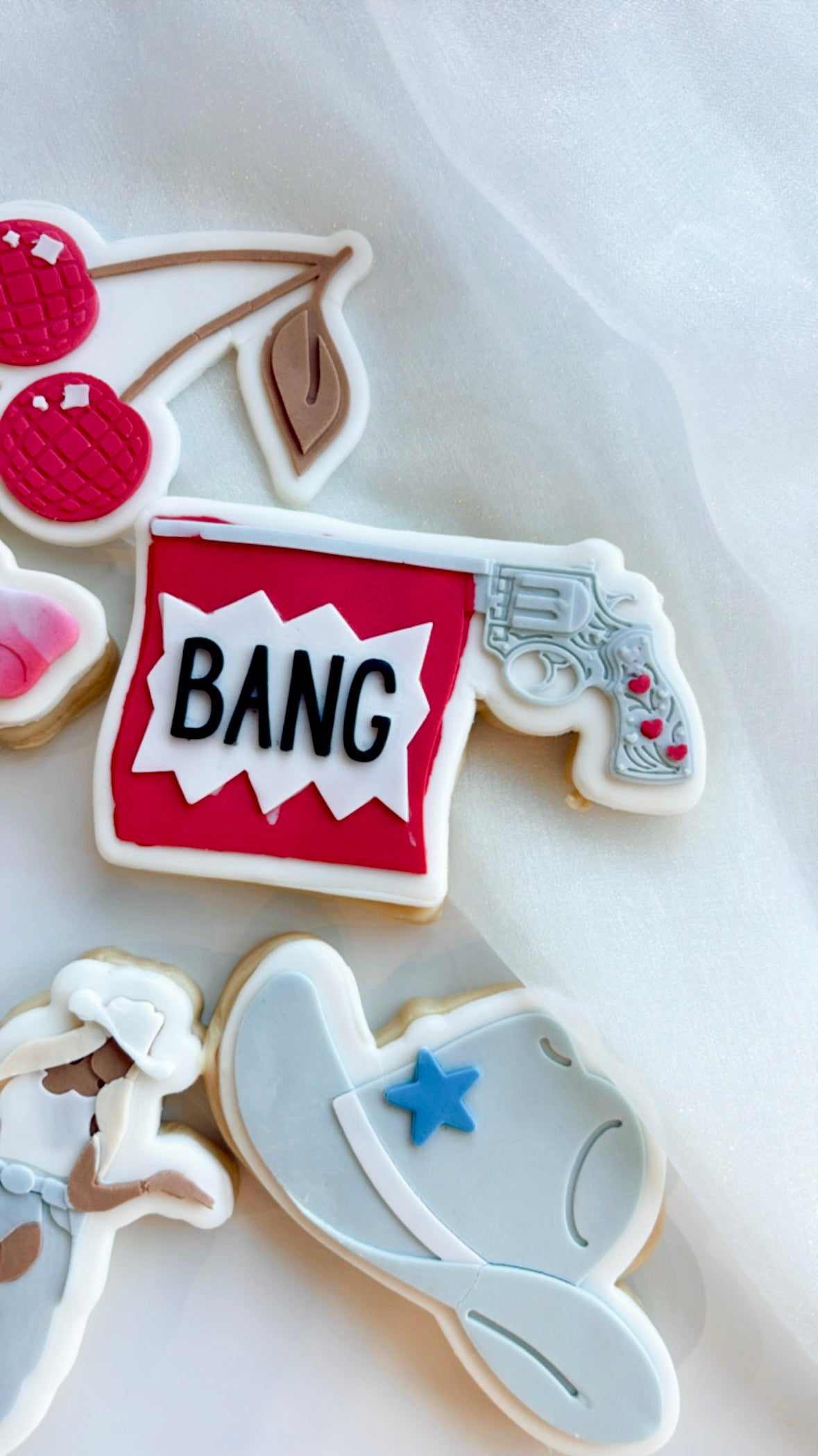 Fake Pistol BANG Cowboy Carter Stamp and Cutter