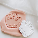 Baseball glove stamp and cutter
