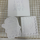 Odd Bunch- love machine, valentines plate & oxox stamp