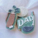 Best dad by par font stamp and cutter