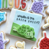 Sleepy green sheep stamp and cutter