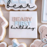 Beary first birthday stamp plate only