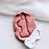 Birthday candle number stamp and cutter