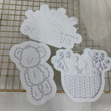 Odd Bunch-scruffy bear, bear basket & a little ray of sunshine