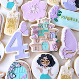 Fancy font number with butterfly stamp and cutter