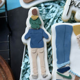 Father with Child on Shoulders Debosser Stamp and Cutter
